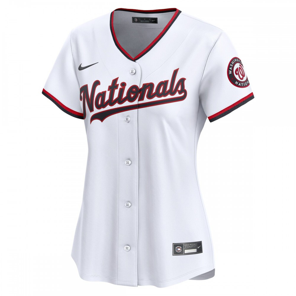 Washington Nationals Women's Home Limited Custom Jersey - White-Pro Kit Vault | Brand New 26/27 Sports Jerseys